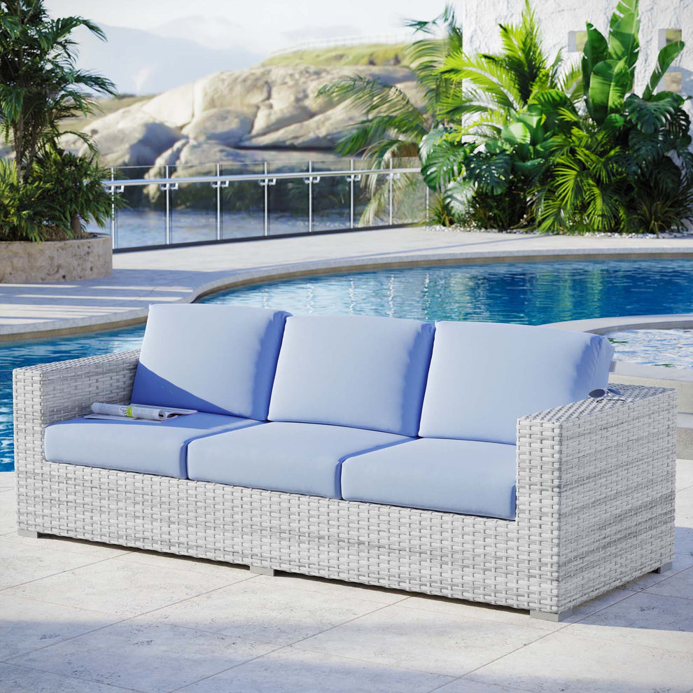 Modway Convene Outdoor Patio Sofa - EEI-4305 | Outdoor Sofas, Loveseats & Sectionals | Modishstore - 7