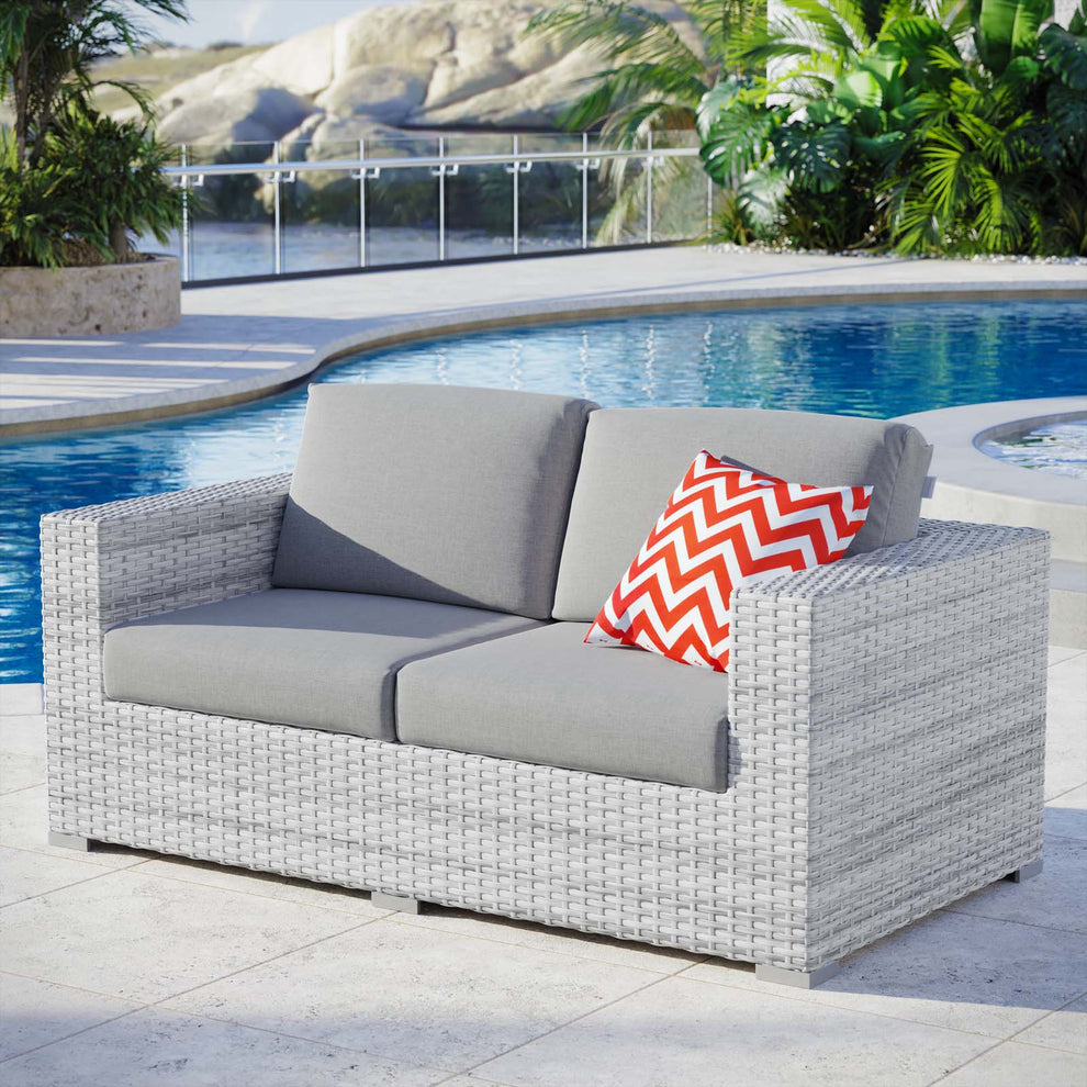 Modway Convene Outdoor Patio Loveseat - EEI-4306 | Outdoor Sofas, Loveseats & Sectionals | Modishstore - 5