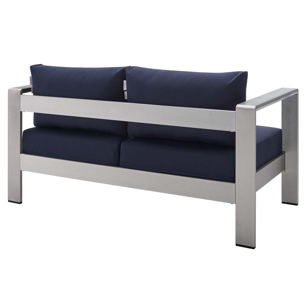 Modway Shore Sunbrella® Fabric Outdoor Patio Aluminum 3 Piece Set - EEI-4313 | Outdoor Sofas, Loveseats & Sectionals | Modishstore - 12