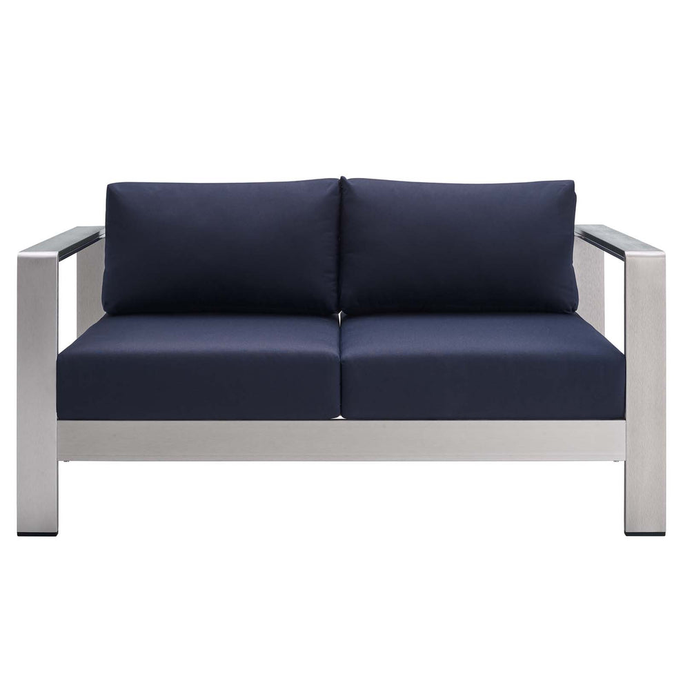 Modway Shore Sunbrella® Fabric Outdoor Patio Aluminum 3 Piece Set - EEI-4313 | Outdoor Sofas, Loveseats & Sectionals | Modishstore - 13