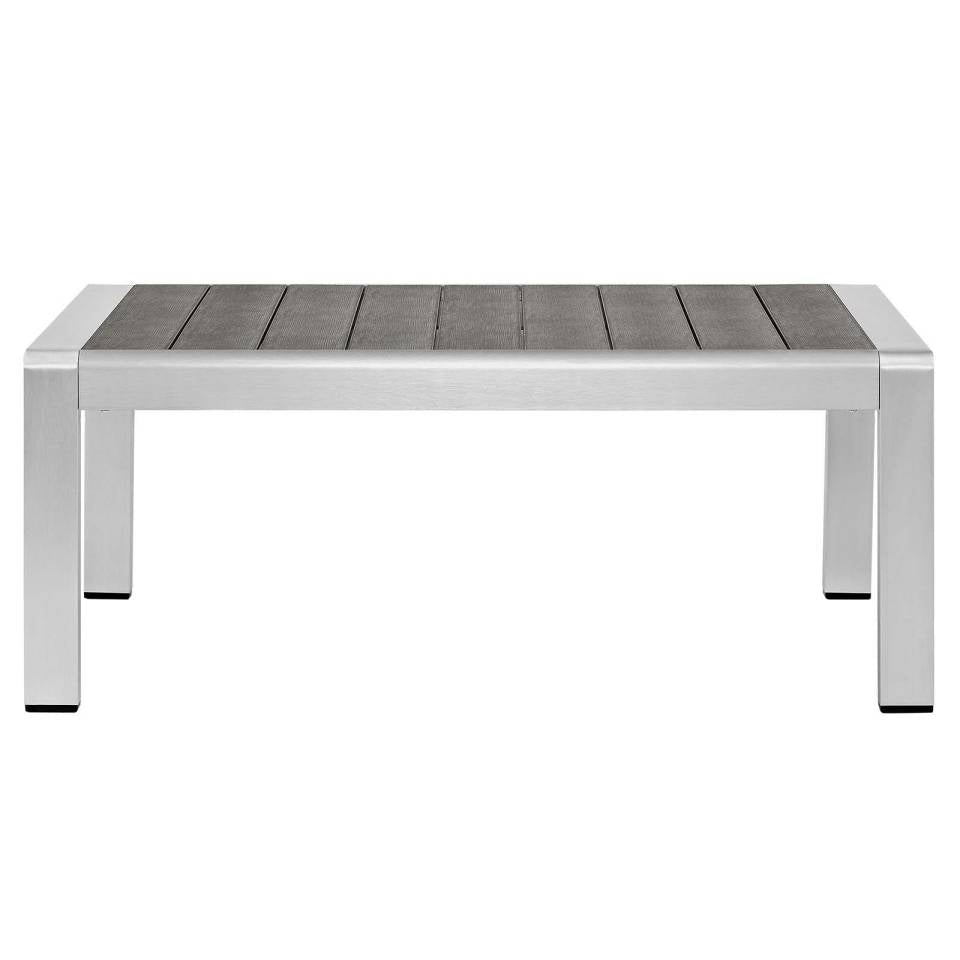 Modway Shore Sunbrella® Fabric Outdoor Patio Aluminum 4 Piece Sectional Sofa Set - EEI-4314 | Outdoor Sofas, Loveseats & Sectionals | Modishstore - 4