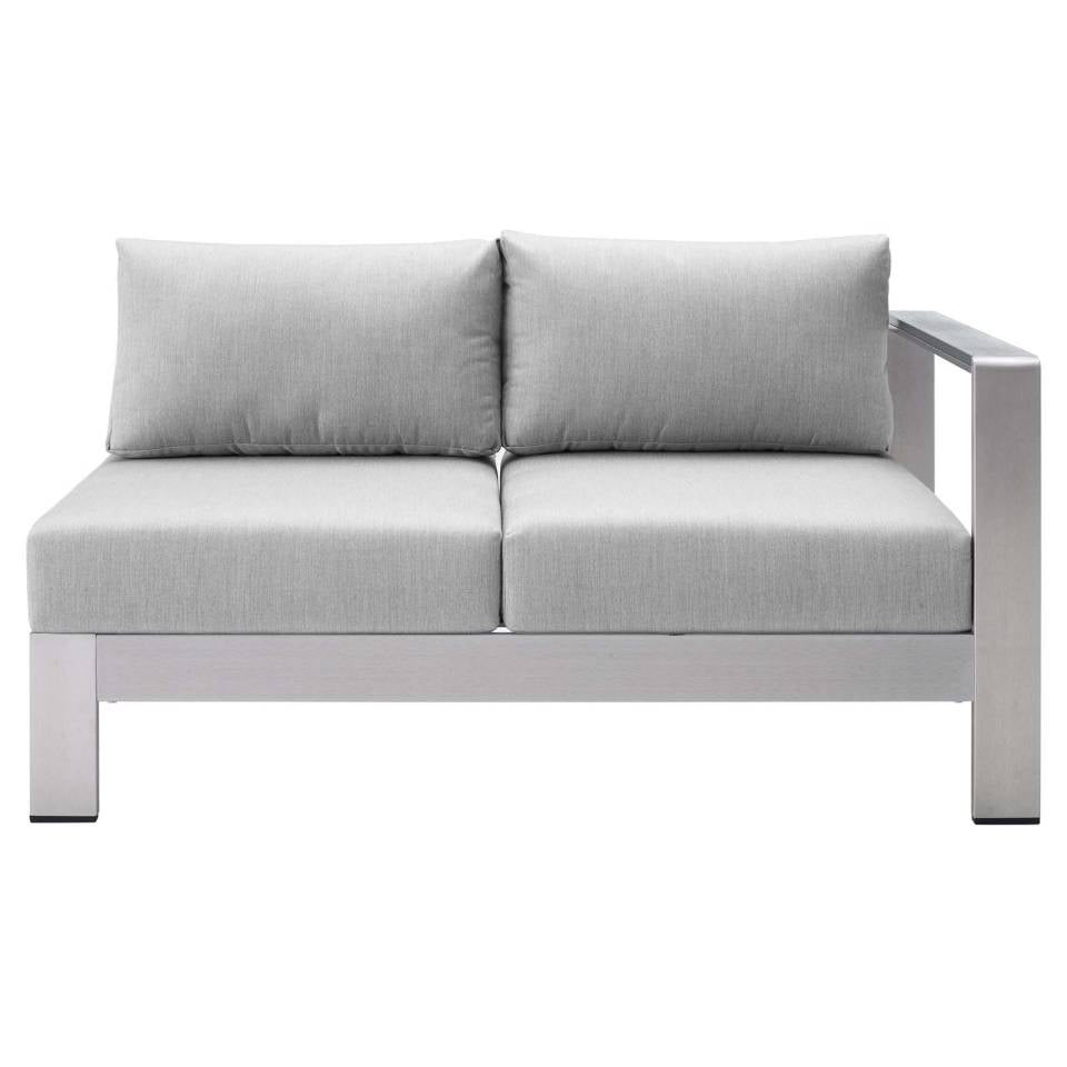 Modway Shore Sunbrella® Fabric Outdoor Patio Aluminum 4 Piece Sectional Sofa Set - EEI-4314 | Outdoor Sofas, Loveseats & Sectionals | Modishstore - 9