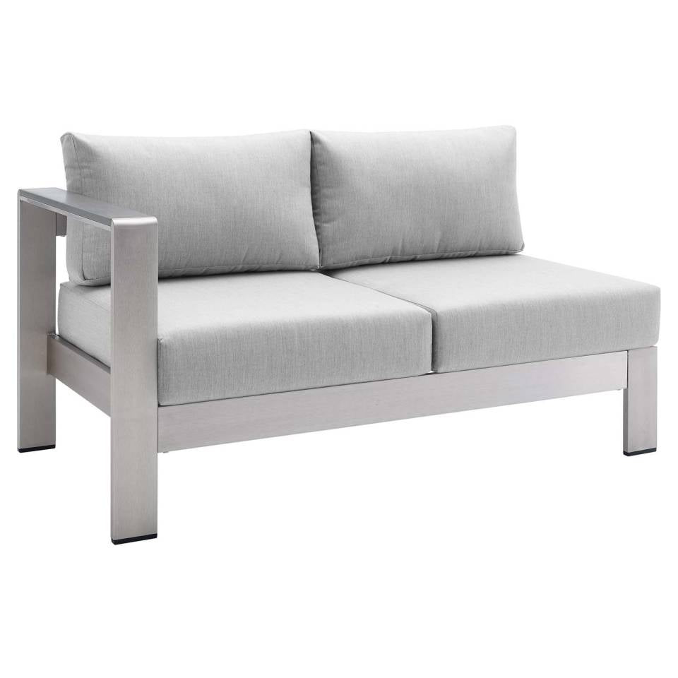 Modway Shore Sunbrella® Fabric Outdoor Patio Aluminum 4 Piece Sectional Sofa Set - EEI-4314 | Outdoor Sofas, Loveseats & Sectionals | Modishstore - 10