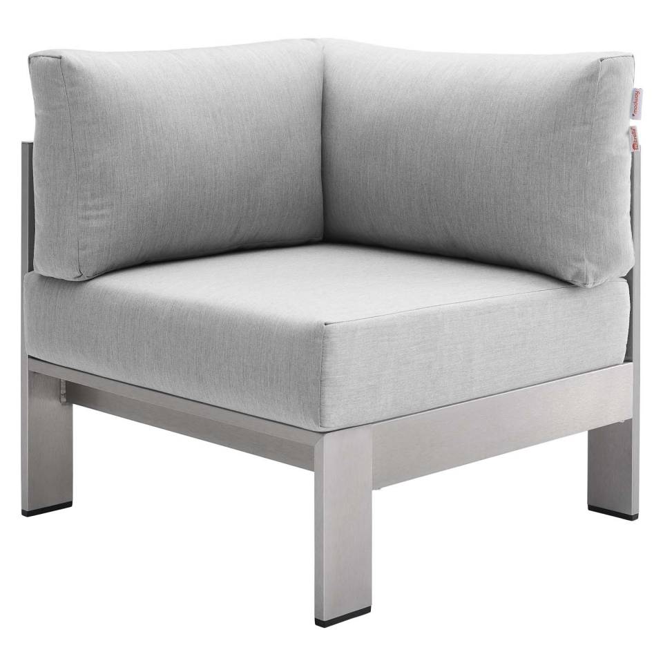 Modway Shore Sunbrella® Fabric Outdoor Patio Aluminum 4 Piece Sectional Sofa Set - EEI-4314 | Outdoor Sofas, Loveseats & Sectionals | Modishstore - 12