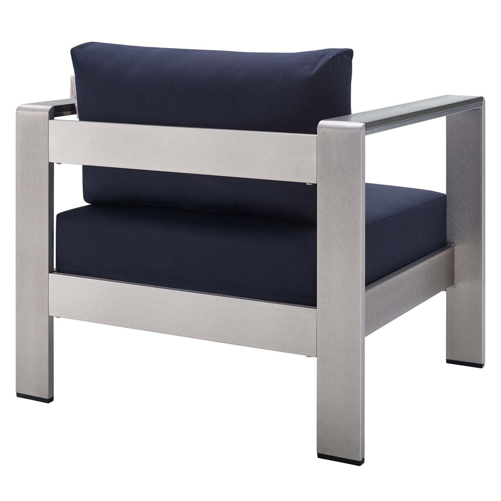 Shore Sunbrella® Fabric Outdoor Patio Aluminum 4 Piece Set By Modway - EEI-4315 | Outdoor Sofas, Loveseats & Sectionals | Modishstore - 10