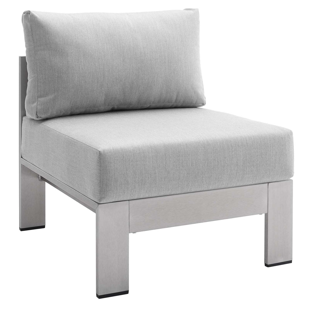 Modway Shore Sunbrella® Fabric Outdoor Patio Aluminum 5 Piece Sectional Sofa Set - EEI-4318 | Outdoor Sofas, Loveseats & Sectionals | Modishstore - 7