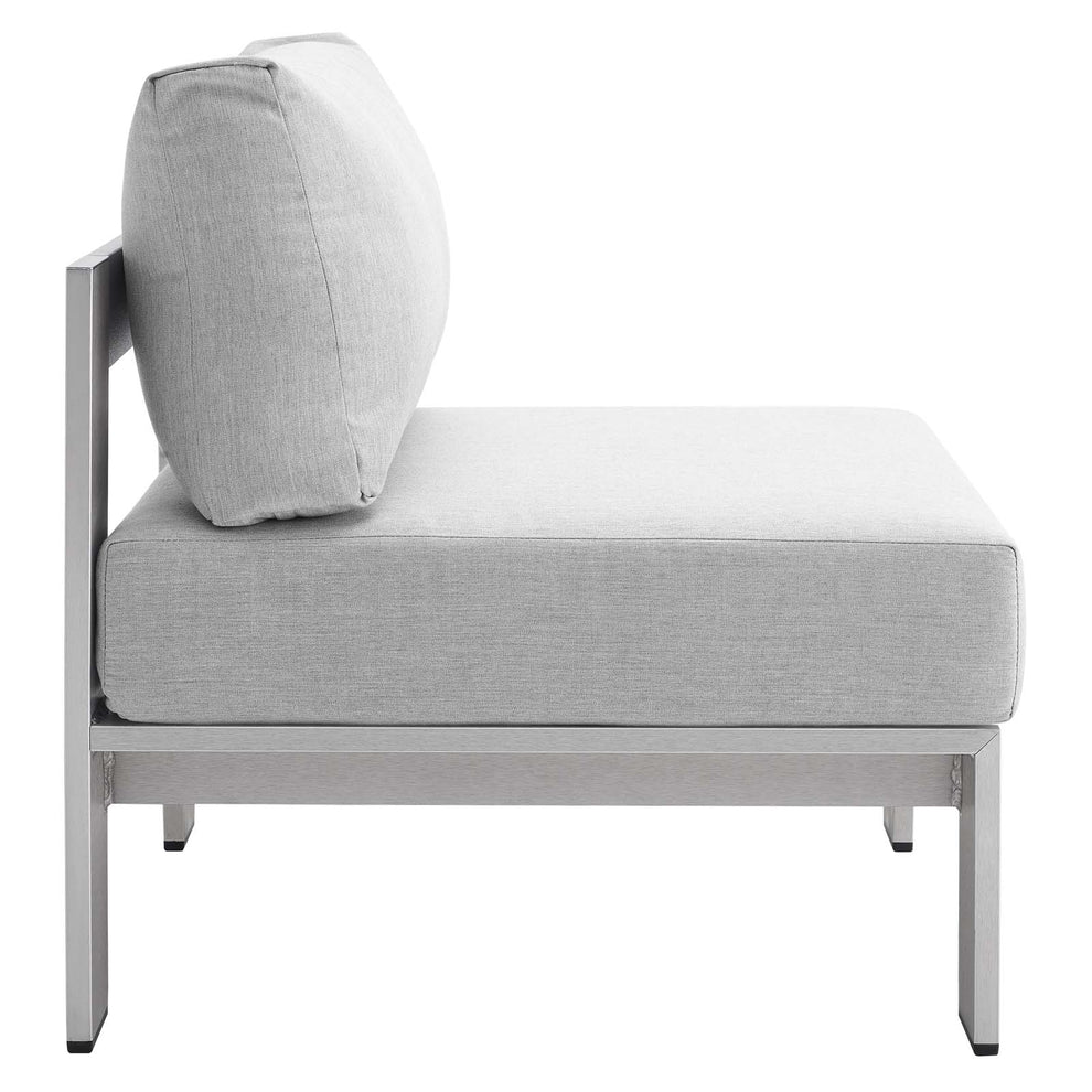 Modway Shore Sunbrella® Fabric Outdoor Patio Aluminum 5 Piece Sectional Sofa Set - EEI-4318 | Outdoor Sofas, Loveseats & Sectionals | Modishstore - 8