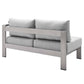 Modway Shore Sunbrella® Fabric Outdoor Patio Aluminum 6 Piece Sectional Sofa Set | Outdoor Sofas, Loveseats & Sectionals | Modishstore-5
