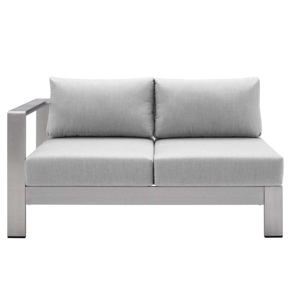 Modway Shore Sunbrella® Fabric Outdoor Patio Aluminum 6 Piece Sectional Sofa Set - EEI-4319 | Outdoor Sofas, Loveseats & Sectionals | Modishstore - 6