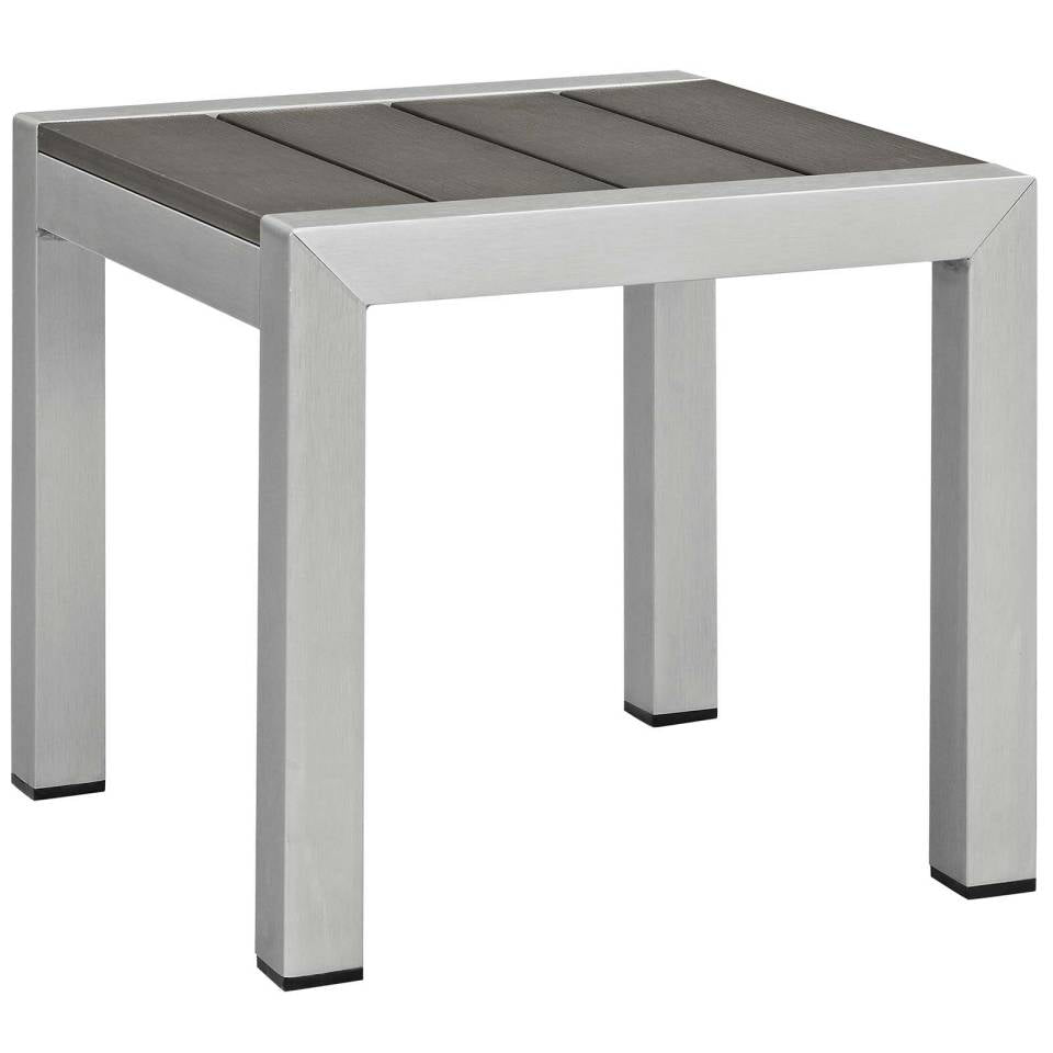 Modway Shore Sunbrella® Fabric Outdoor Patio Aluminum 7 Piece Set - EEI-4322 | Outdoor Sofas, Loveseats & Sectionals | Modishstore - 4