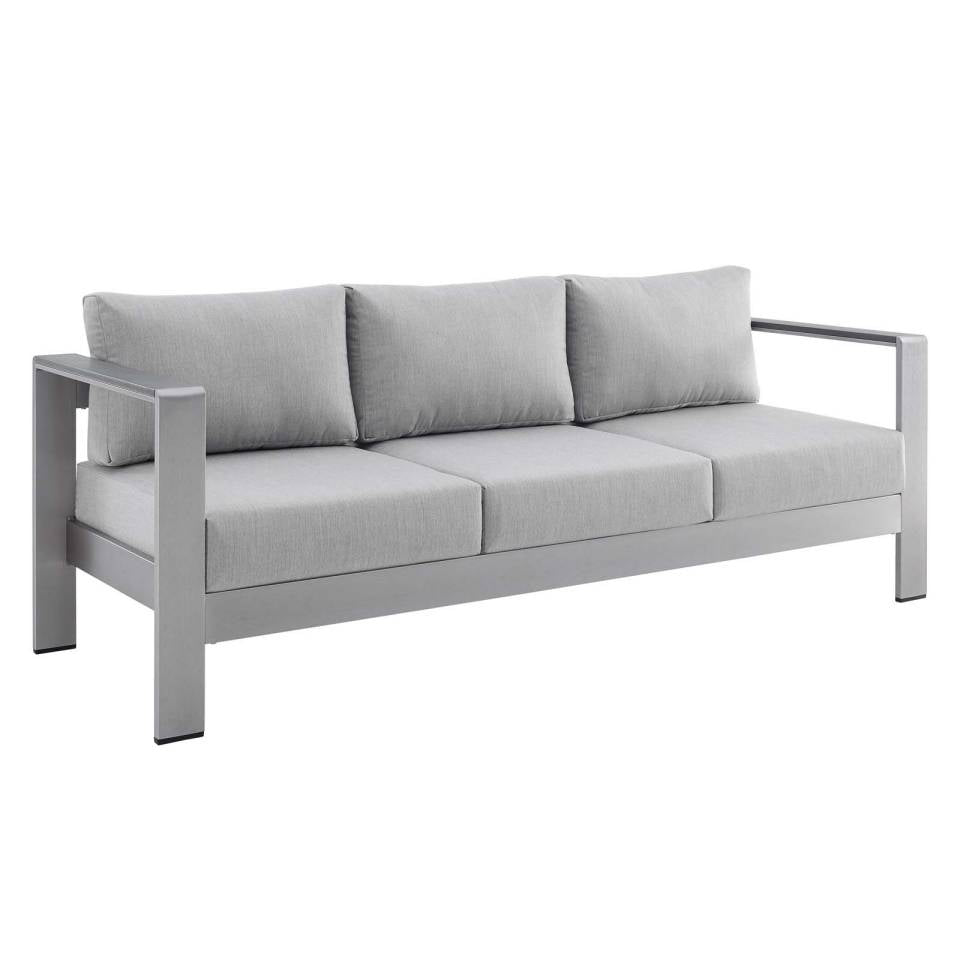 Modway Shore Sunbrella® Fabric Outdoor Patio Aluminum 7 Piece Set - EEI-4322 | Outdoor Sofas, Loveseats & Sectionals | Modishstore - 6