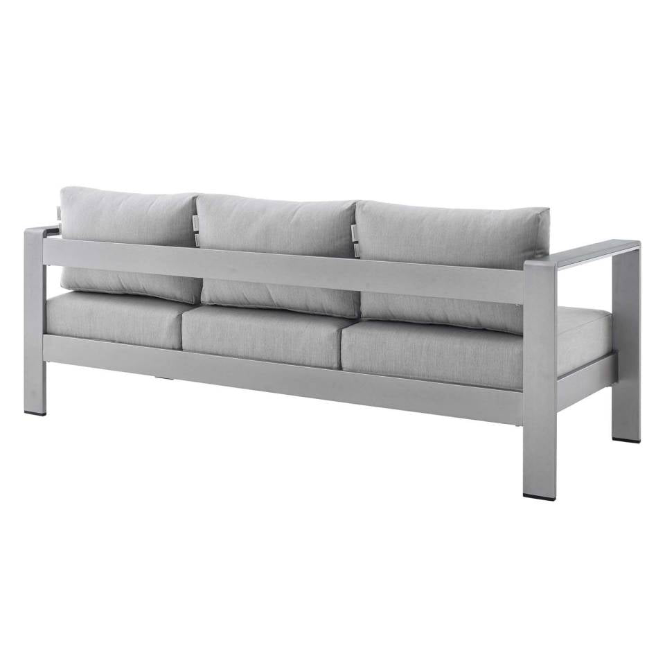 Modway Shore Sunbrella® Fabric Outdoor Patio Aluminum 7 Piece Set - EEI-4322 | Outdoor Sofas, Loveseats & Sectionals | Modishstore - 8