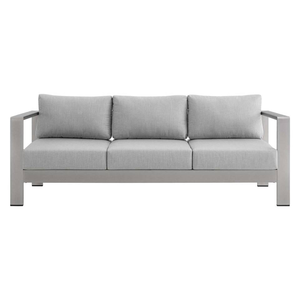 Modway Shore Sunbrella® Fabric Outdoor Patio Aluminum 7 Piece Set - EEI-4322 | Outdoor Sofas, Loveseats & Sectionals | Modishstore - 9