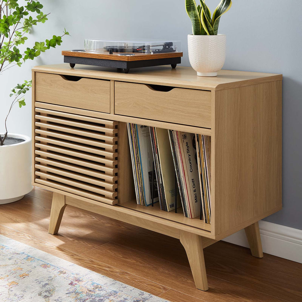 Modway Render Vinyl Record Display Stand - EEI-4323 | Cabinets | Modishstore - 17