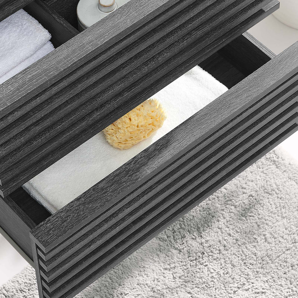 Render 24" Wall-Mount Bathroom Vanity Cabinet By Modway - EEI-4338 | Bathroom Accessories | Modishstore - 7