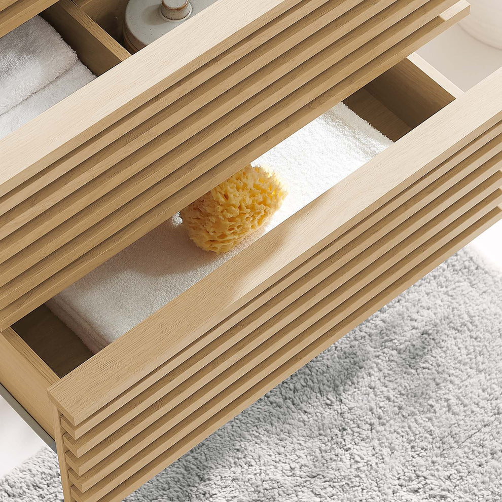 Render 24" Wall-Mount Bathroom Vanity Cabinet By Modway - EEI-4338 | Bathroom Accessories | Modishstore - 22