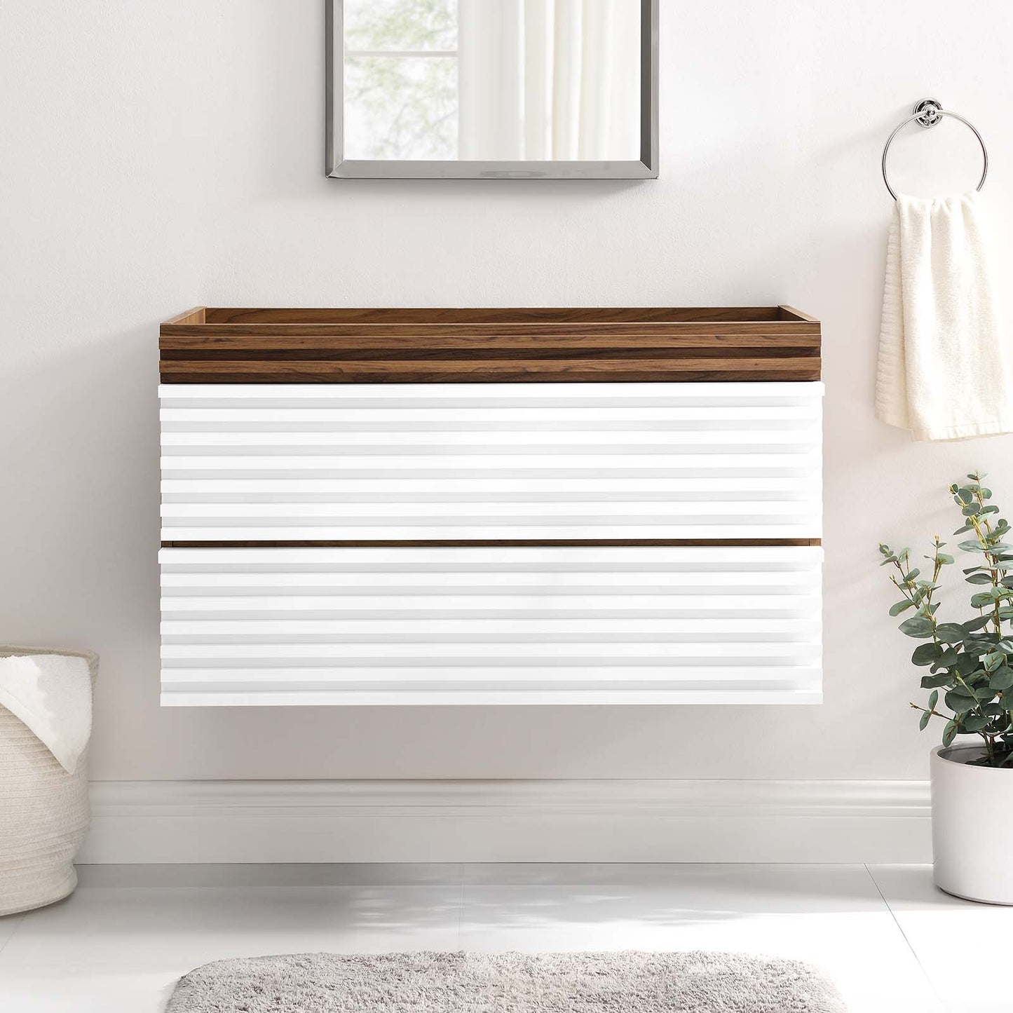 Render 36" Wall-Mount Bathroom Vanity Cabinet By Modway - EEI-4339 | Bathroom Accessories | Modishstore - 41