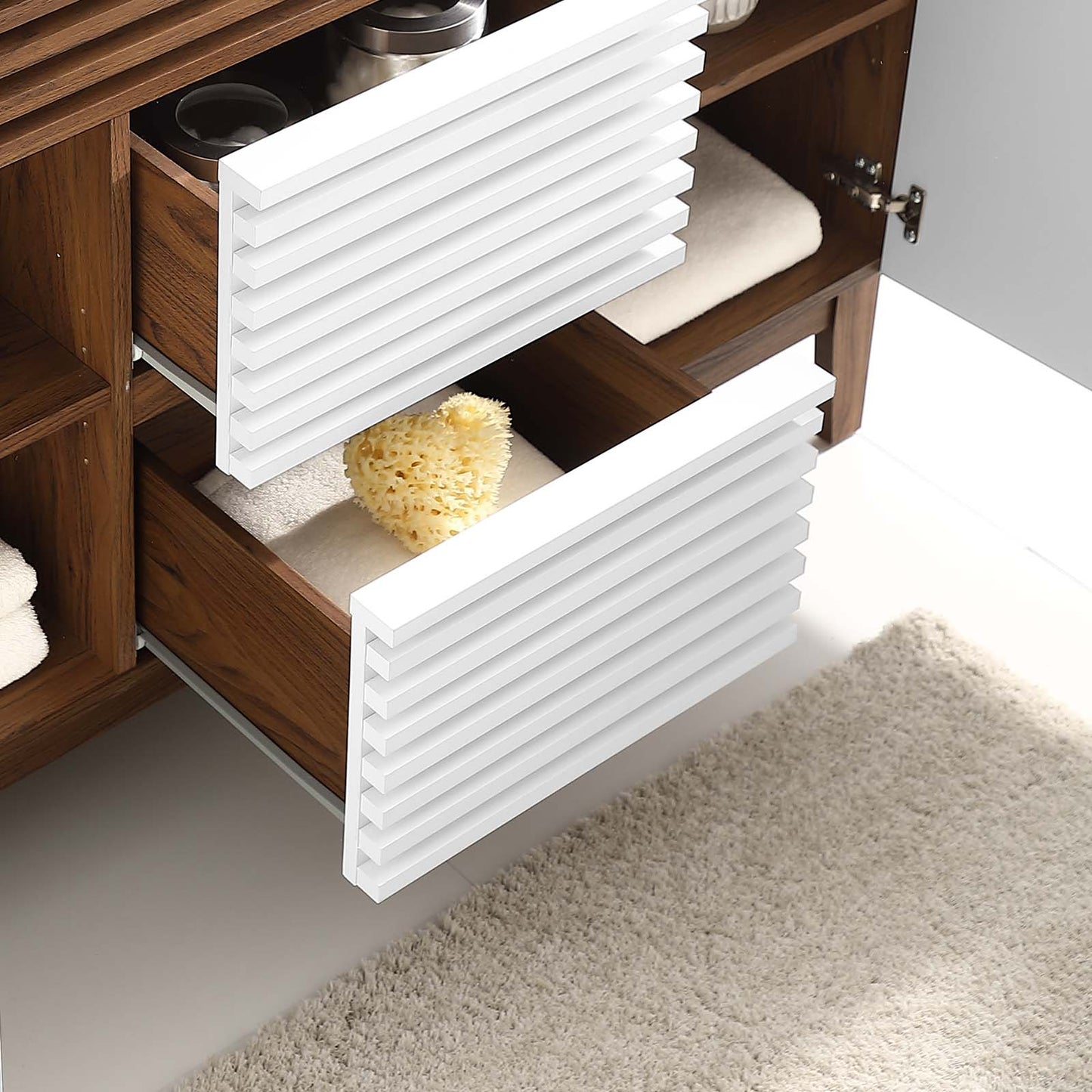 Render 48" Double Bathroom Vanity Cabinet By Modway - EEI-4342 | Bathroom Accessories | Modishstore - 49