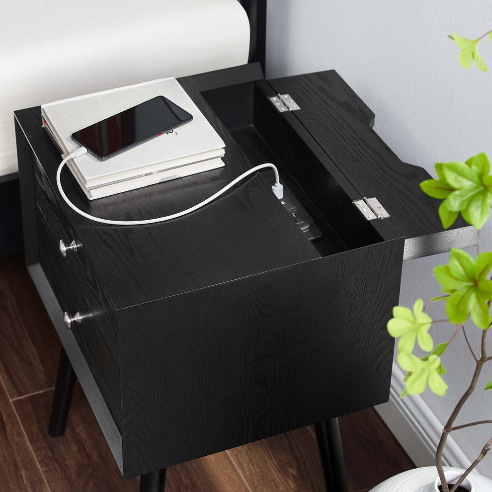 Modway Ember Wood Nightstand With USB Ports - EEI-4343 | Nightstands | Modishstore - 7