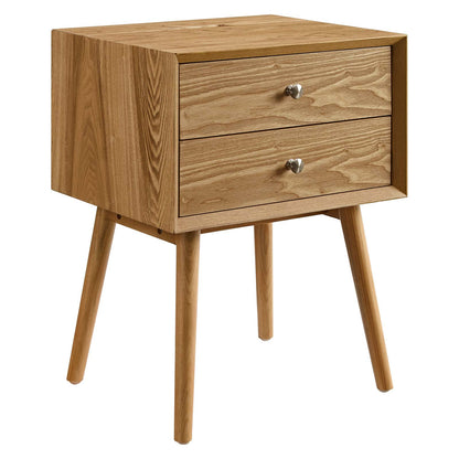 Modway Ember Wood Nightstand With USB Ports | Nightstands | Modishstore-9