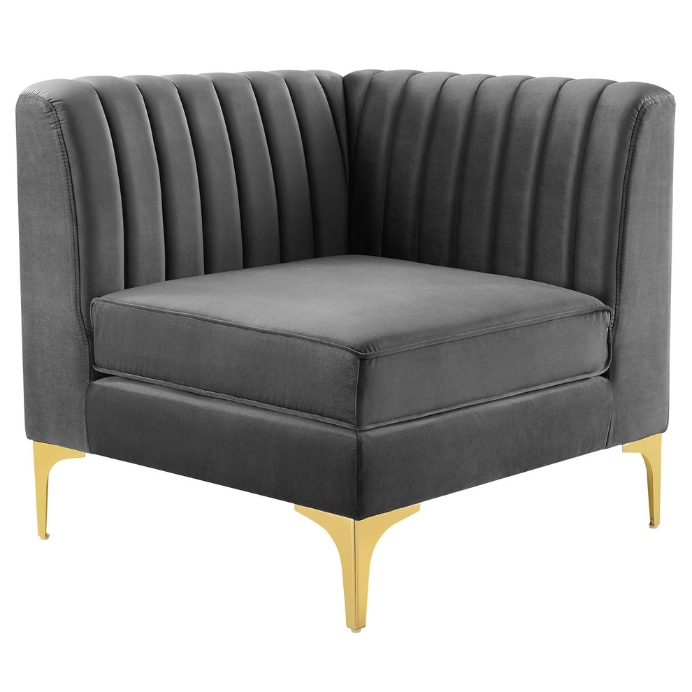 Modway Triumph Channel Tufted Performance Velvet Loveseat - EEI-4346 | Loveseats | Modishstore - 4