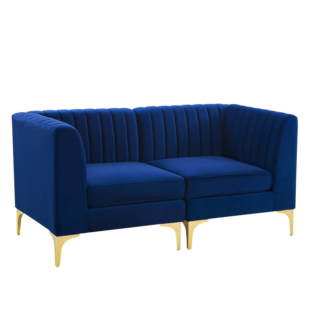 Modway Triumph Channel Tufted Performance Velvet Loveseat - EEI-4346 | Loveseats | Modishstore - 8