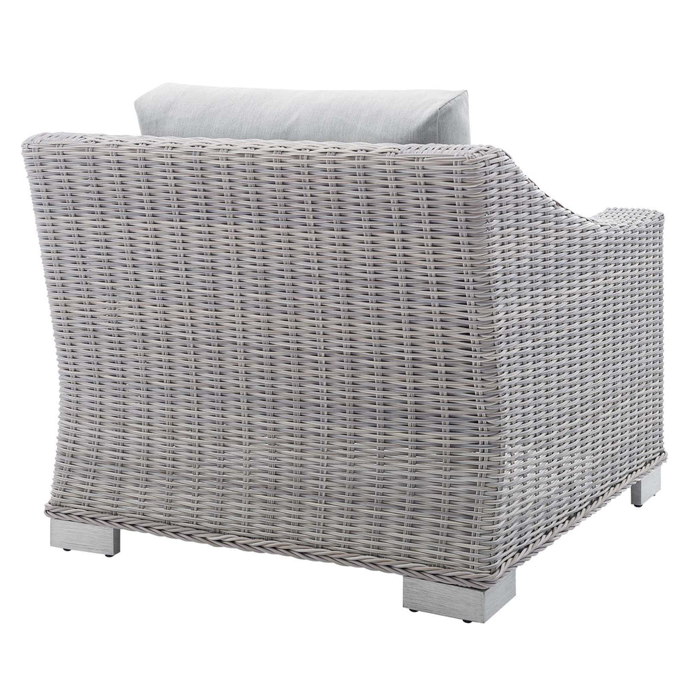 Modway Conway Sunbrella® Outdoor Patio Wicker Rattan 2-Piece Armchair and Ottoman Set - EEI-4354 | Outdoor Chairs | Modishstore - 6