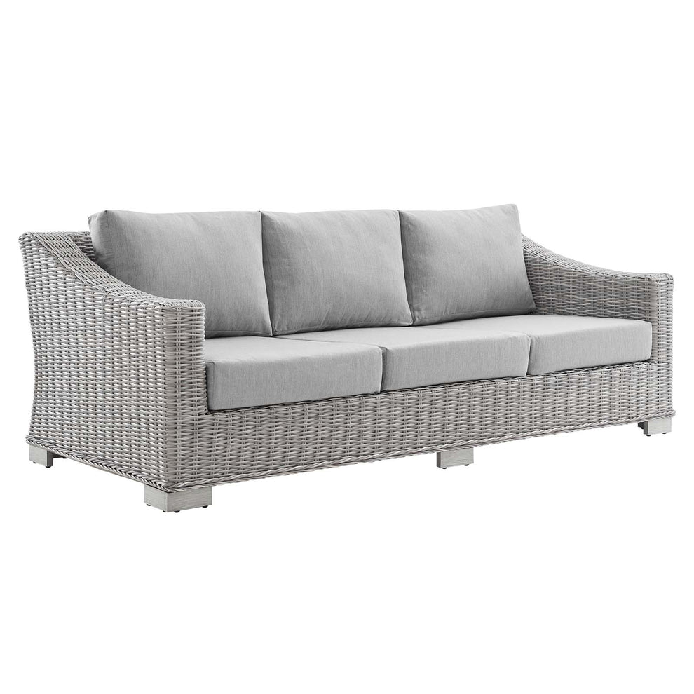 Modway Conway Sunbrella® Outdoor Patio Wicker Rattan 4-Piece Furniture Set - EEI-4355 | Outdoor Sofas, Loveseats & Sectionals | Modishstore - 3