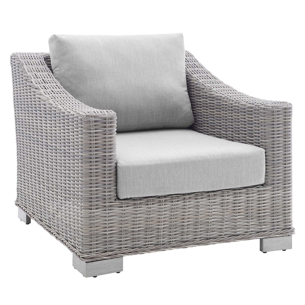 Modway Conway Sunbrella® Outdoor Patio Wicker Rattan 4-Piece Furniture Set - EEI-4355 | Outdoor Sofas, Loveseats & Sectionals | Modishstore - 7