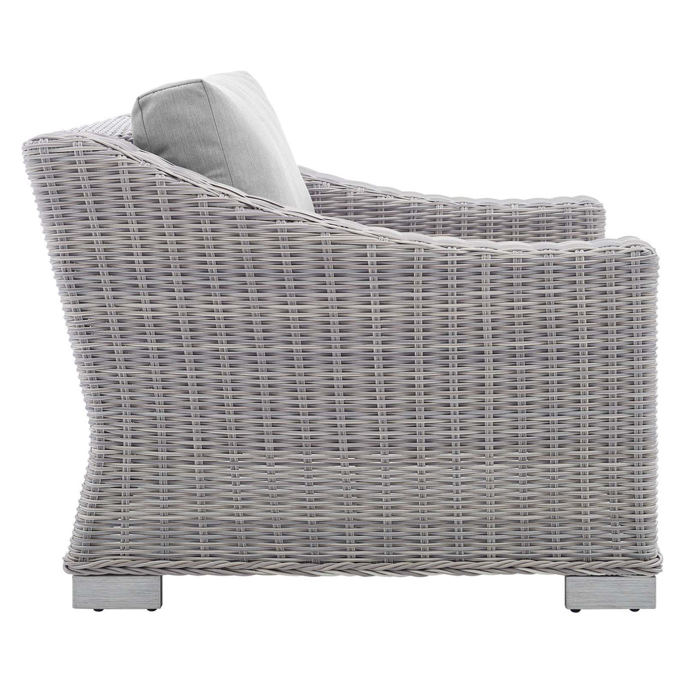 Modway Conway Sunbrella® Outdoor Patio Wicker Rattan 4-Piece Furniture Set - EEI-4355 | Outdoor Sofas, Loveseats & Sectionals | Modishstore - 8