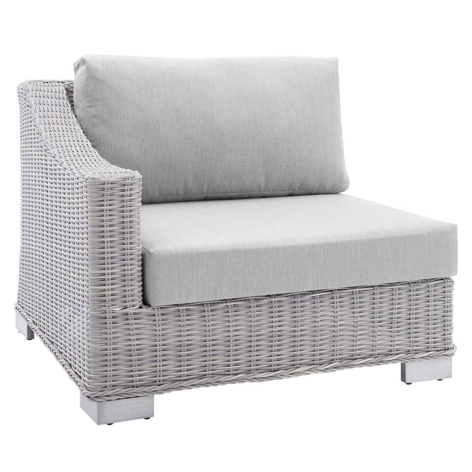 Modway Conway Sunbrella® Outdoor Patio Wicker Rattan 5-Piece Sectional Sofa Set - EEI-4357 | Outdoor Sofas, Loveseats & Sectionals | Modishstore - 3