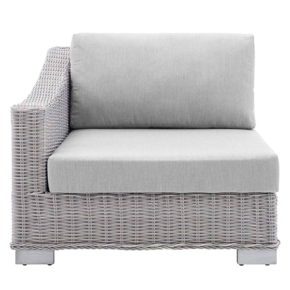 Modway Conway Sunbrella® Outdoor Patio Wicker Rattan 5-Piece Sectional Sofa Set - EEI-4357 | Outdoor Sofas, Loveseats & Sectionals | Modishstore - 4
