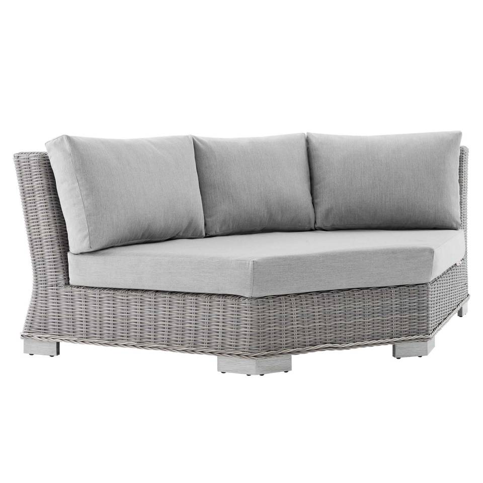 Modway Conway Sunbrella® Outdoor Patio Wicker Rattan 5-Piece Sectional Sofa Set - EEI-4357 | Outdoor Sofas, Loveseats & Sectionals | Modishstore - 7