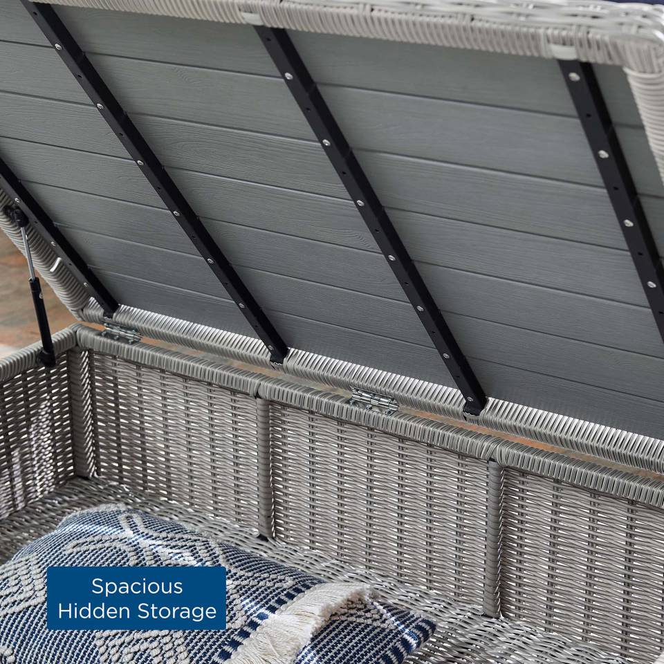 Modway Conway Sunbrella® Outdoor Patio Wicker Rattan 4-Piece Furniture Set - EEI-4359 | Outdoor Sofas, Loveseats & Sectionals | Modishstore - 9