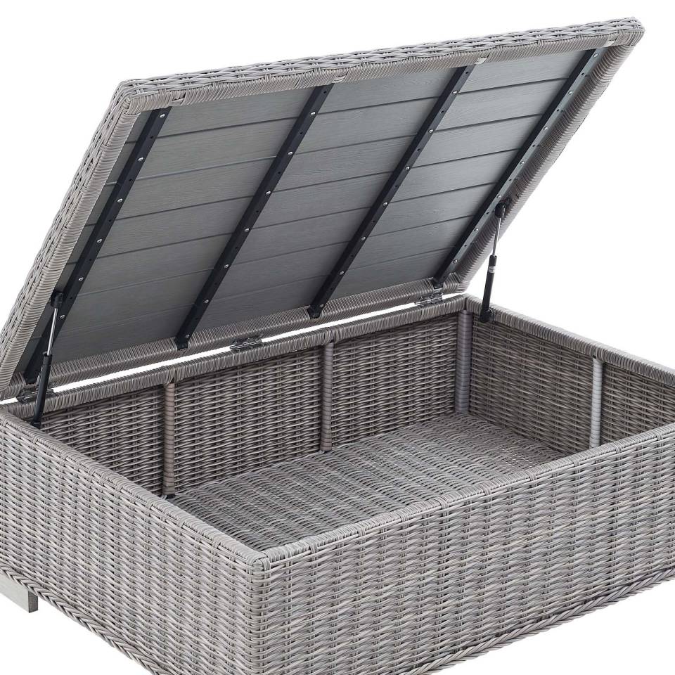 Modway Conway Sunbrella® Outdoor Patio Wicker Rattan 4-Piece Furniture Set - EEI-4359 | Outdoor Sofas, Loveseats & Sectionals | Modishstore - 8