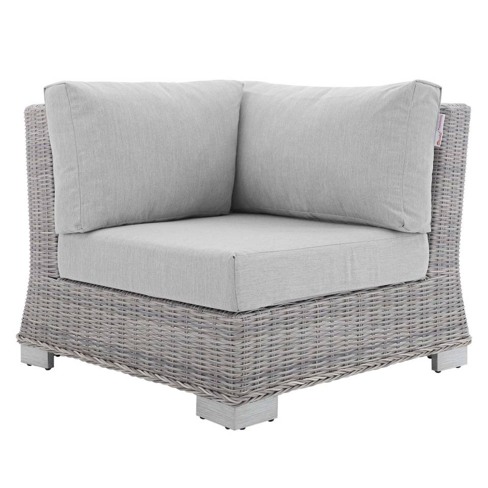 Modway Conway Sunbrella® Outdoor Patio Wicker Rattan 9-Piece Sectional Sofa Set - EEI-4360 | Outdoor Sofas, Loveseats & Sectionals | Modishstore - 9