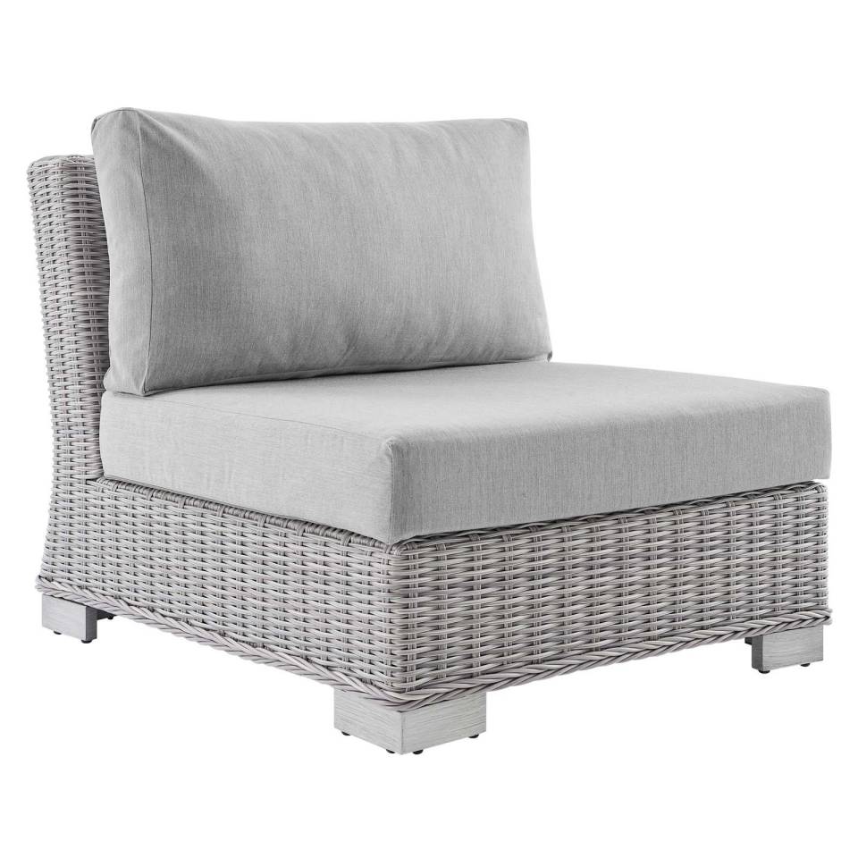 Modway Conway Sunbrella® Outdoor Patio Wicker Rattan 5-Piece Furniture Set - EEI-4361 | Outdoor Sofas, Loveseats & Sectionals | Modishstore - 4