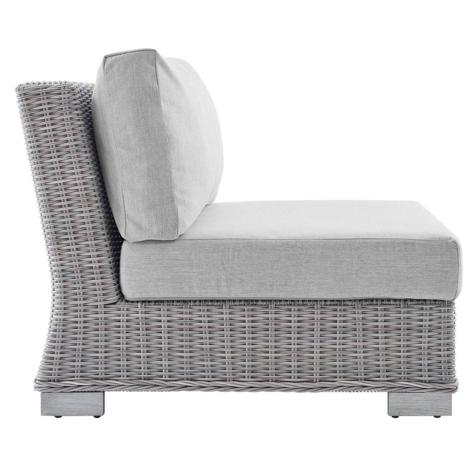 Modway Conway Sunbrella® Outdoor Patio Wicker Rattan 5-Piece Furniture Set - EEI-4361 | Outdoor Sofas, Loveseats & Sectionals | Modishstore - 5