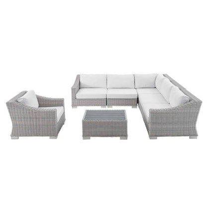 Modway Conway Sunbrella® Outdoor Patio Wicker Rattan 7-Piece Sectional Sofa Set - EEI-4362 | Outdoor Sofas, Loveseats & Sectionals | Modishstore - 18