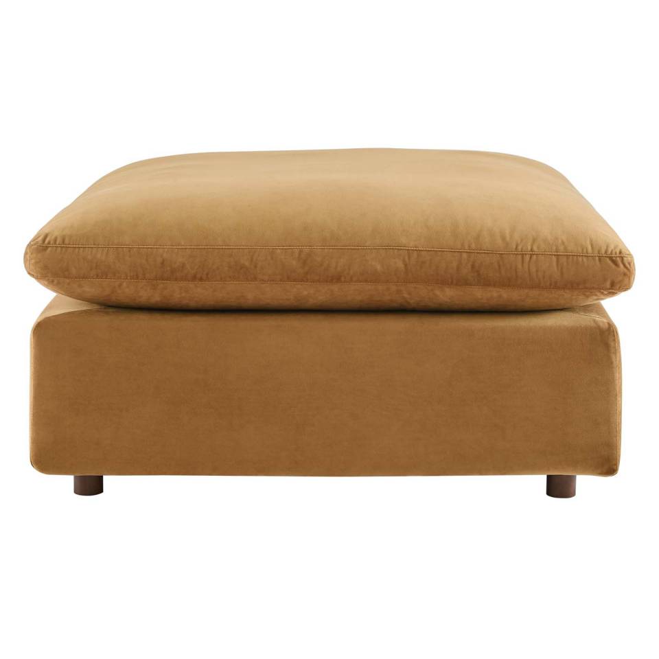 Modway Commix Down Filled Overstuffed Performance Velvet Ottoman - EEI-4365 | Ottomans | Modishstore - 2