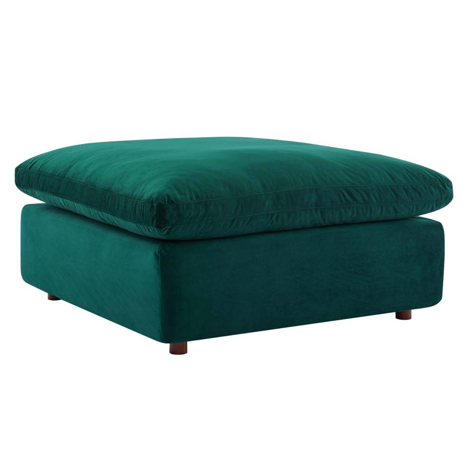 Modway Commix Down Filled Overstuffed Performance Velvet Ottoman - EEI-4365 | Ottomans | Modishstore - 9