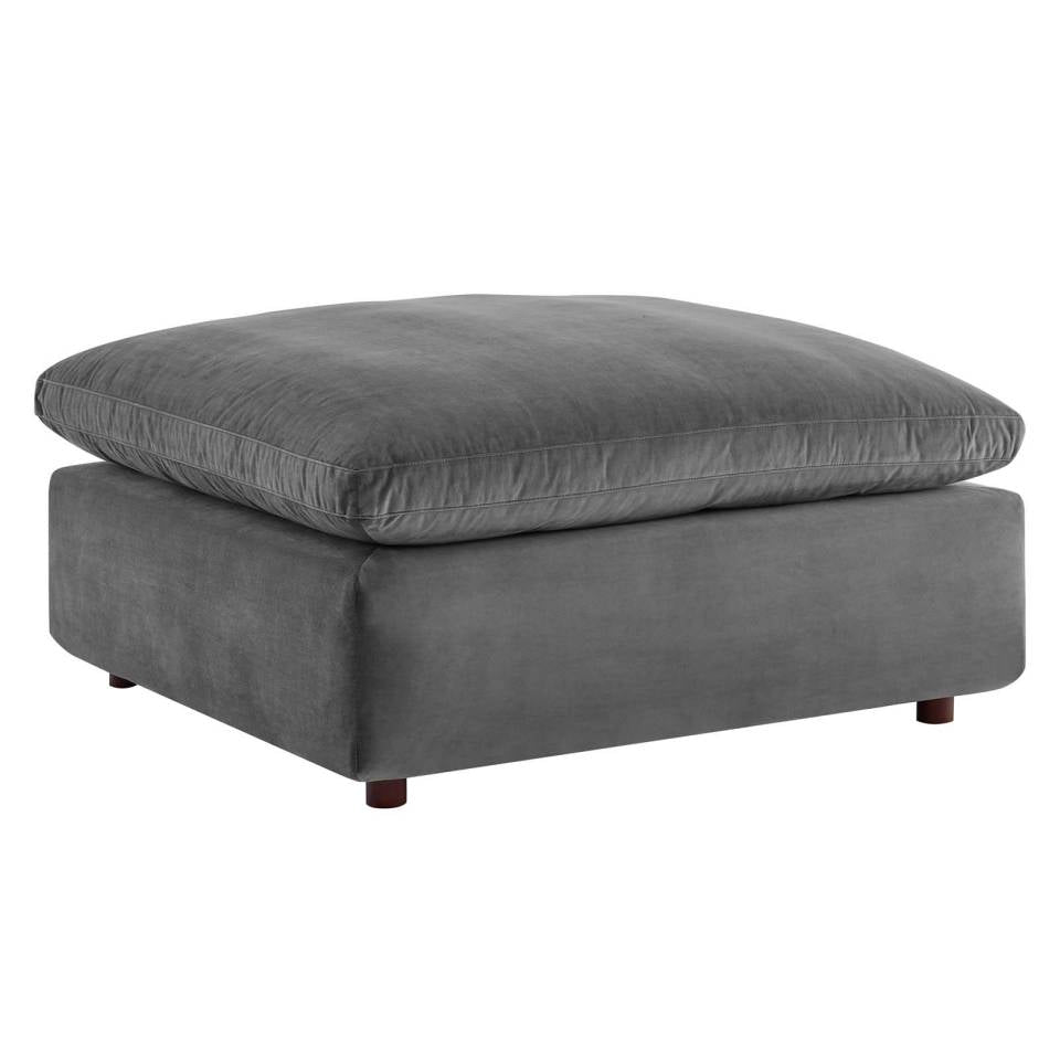 Modway Commix Down Filled Overstuffed Performance Velvet Ottoman - EEI-4365 | Ottomans | Modishstore - 10