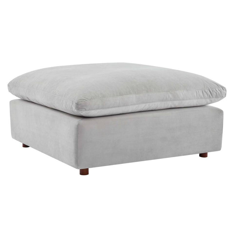 Modway Commix Down Filled Overstuffed Performance Velvet Ottoman - EEI-4365 | Ottomans | Modishstore - 11
