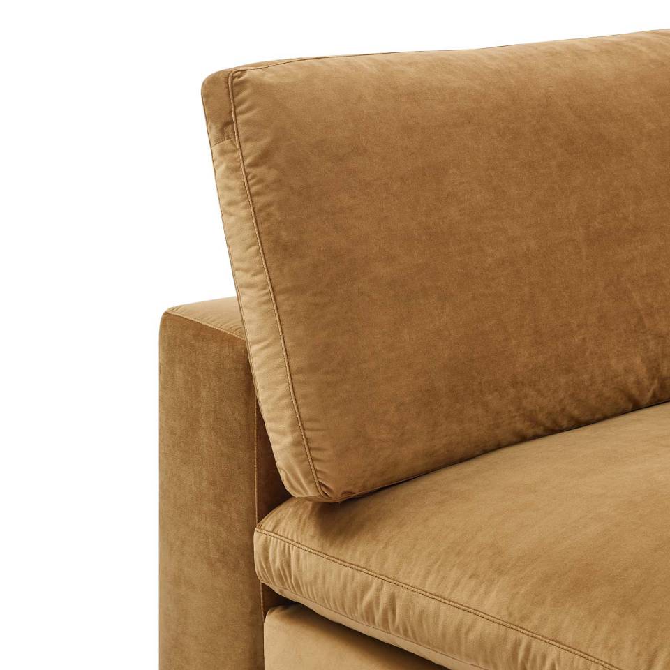 Modway Commix Down Filled Overstuffed Performance Velvet Armless Chair - EEI-4367 | Lounge Chairs | Modishstore - 3