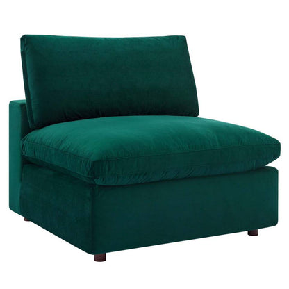 Modway Commix Down Filled Overstuffed Performance Velvet Armless Chair - EEI-4367 | Lounge Chairs | Modishstore - 8