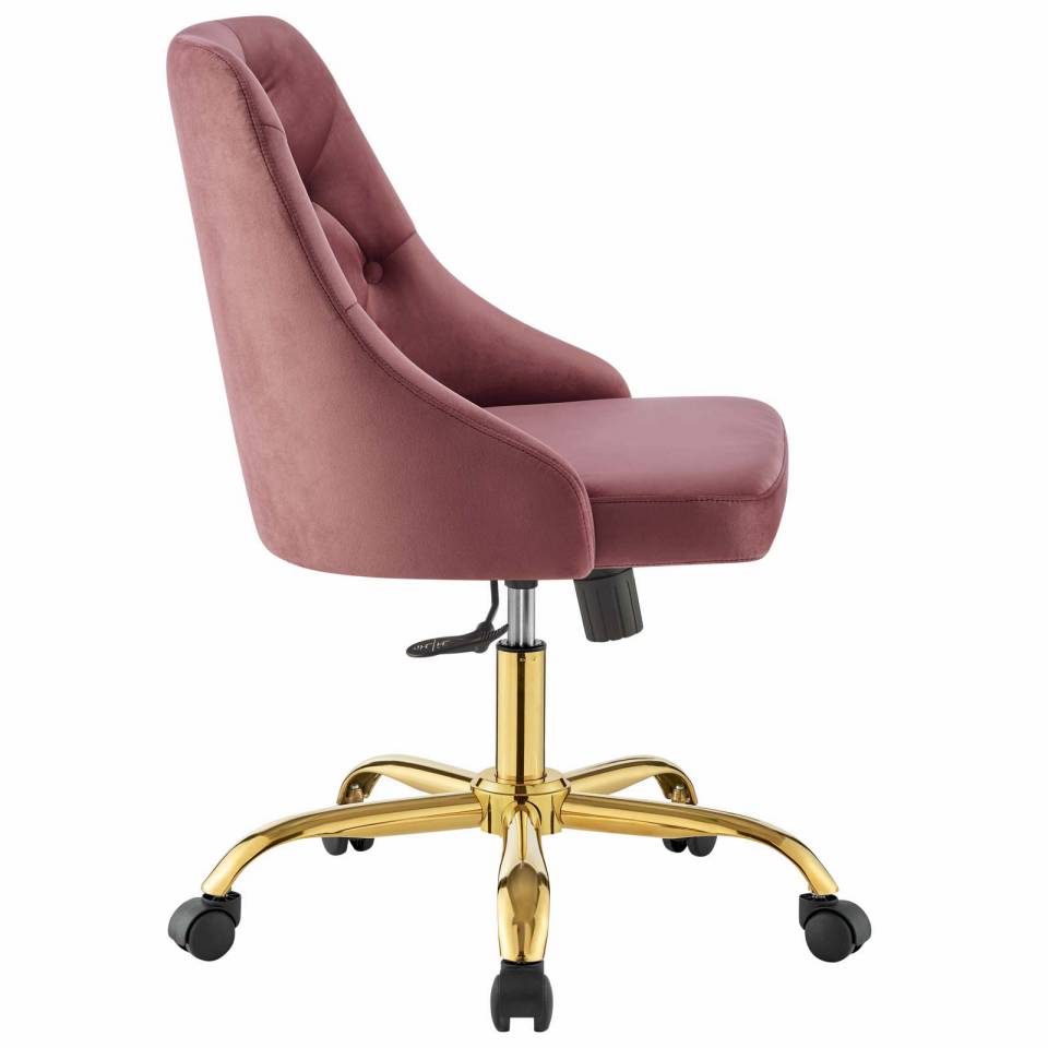 Modway Distinct Tufted Swivel Performance Velvet Office Chair - EEI-4368 | Office Chairs | Modishstore - 3
