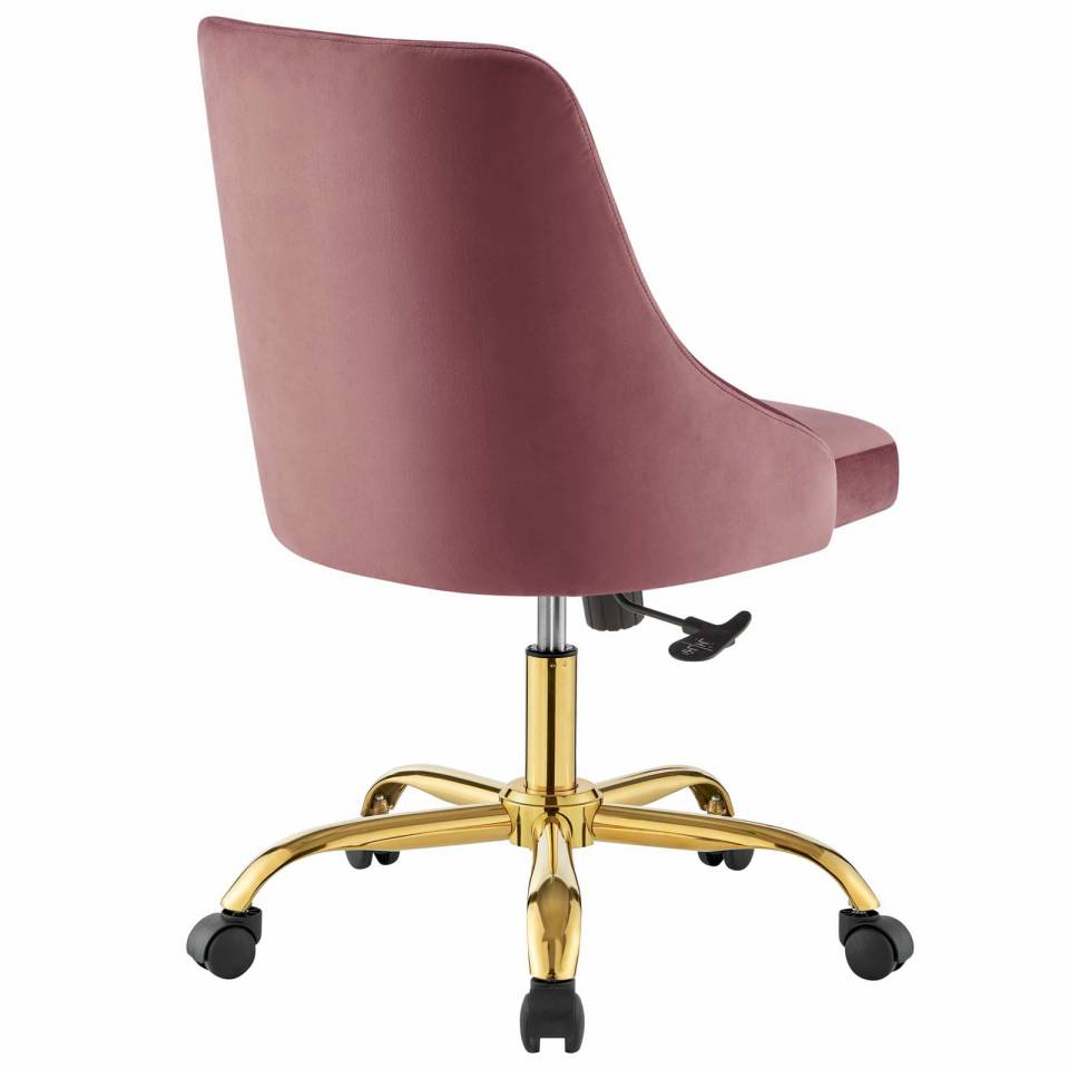 Modway Distinct Tufted Swivel Performance Velvet Office Chair | Office Chairs | Modishstore-5