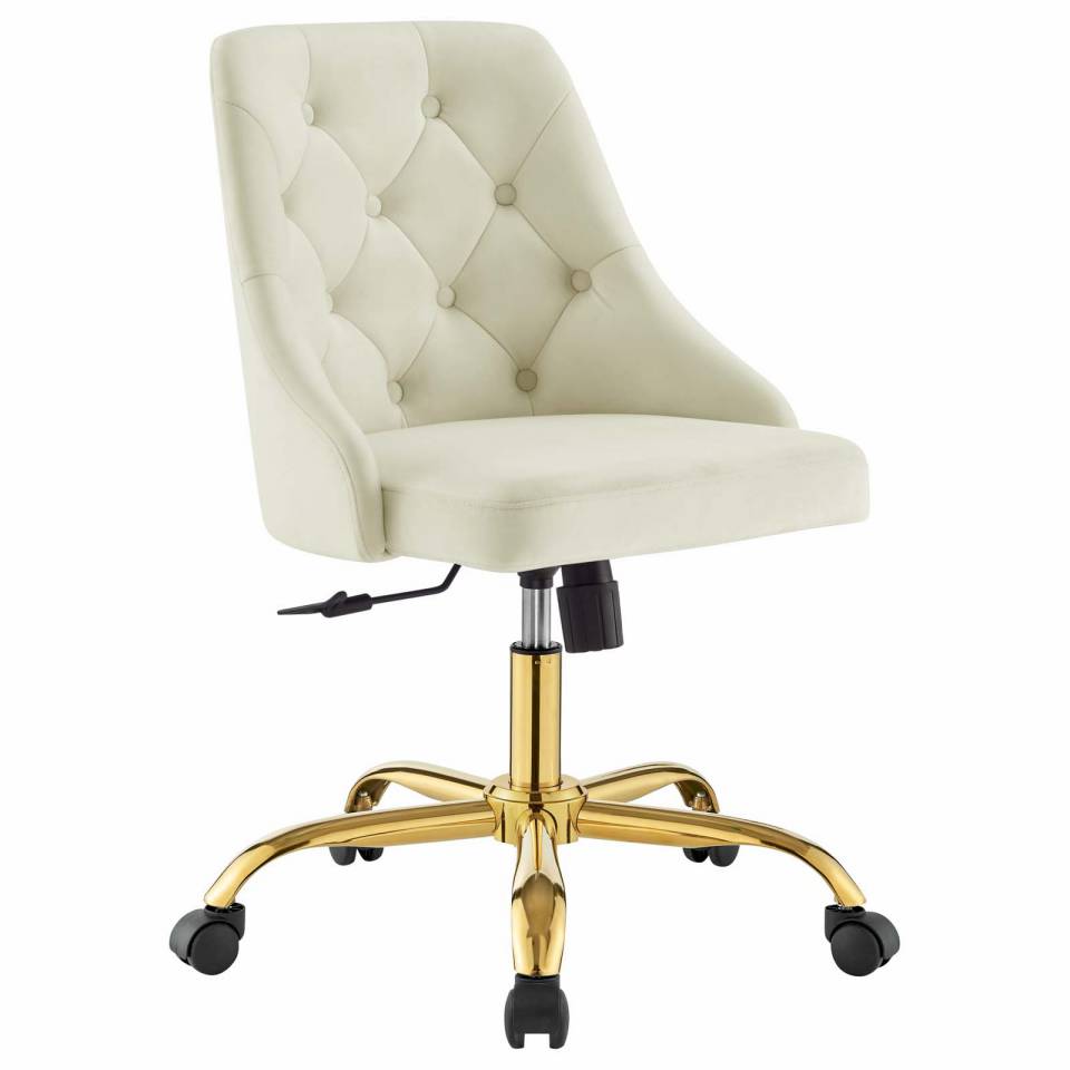 Modway Distinct Tufted Swivel Performance Velvet Office Chair | Office Chairs | Modishstore-10