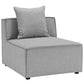 Modway Saybrook Outdoor Patio Upholstered 3-Piece Sectional Sofa | Outdoor Patio Daybed | Modishstore-3