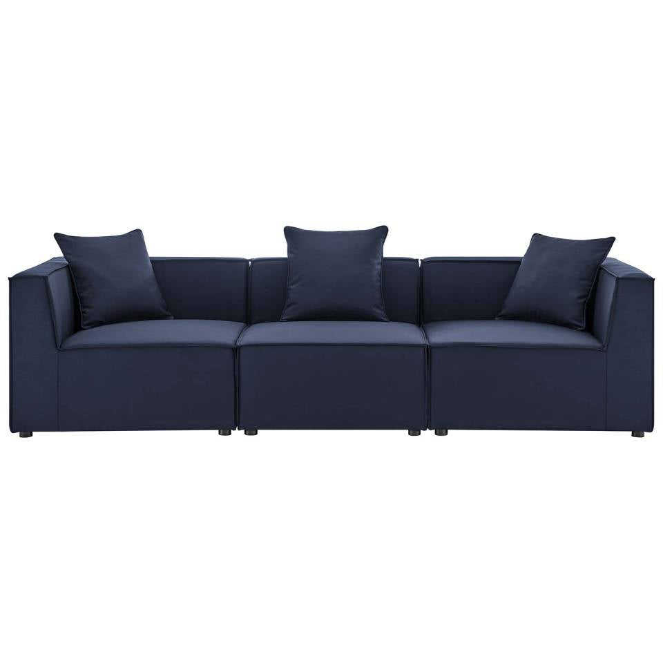 Modway Saybrook Outdoor Patio Upholstered 3-Piece Sectional Sofa - EEI-4379 | Outdoor Sofas, Loveseats & Sectionals | Modishstore - 8